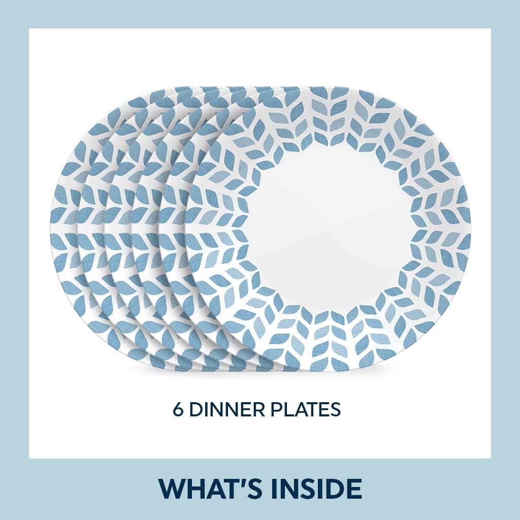 Corelle Northern Pines 10.25" Glass Dinner Plate (Set of 6)