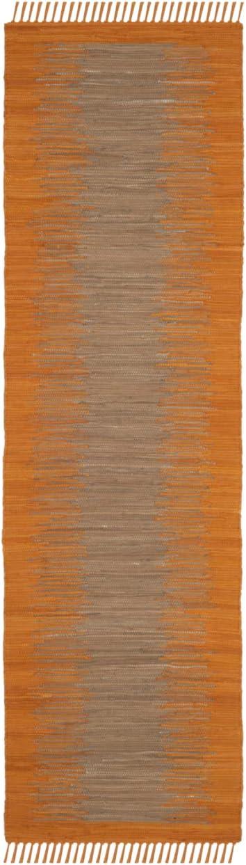 Annia Hand Woven Cotton Abstract Rug