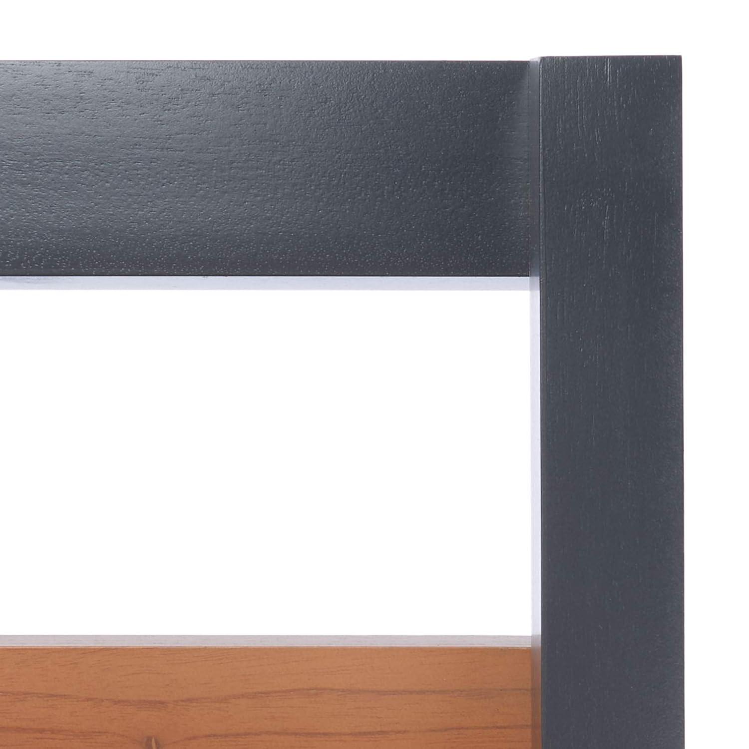 Vlad 3 Shelf 1 Door Etagere - ETG9405 - Natural/Charcoal - Safavieh