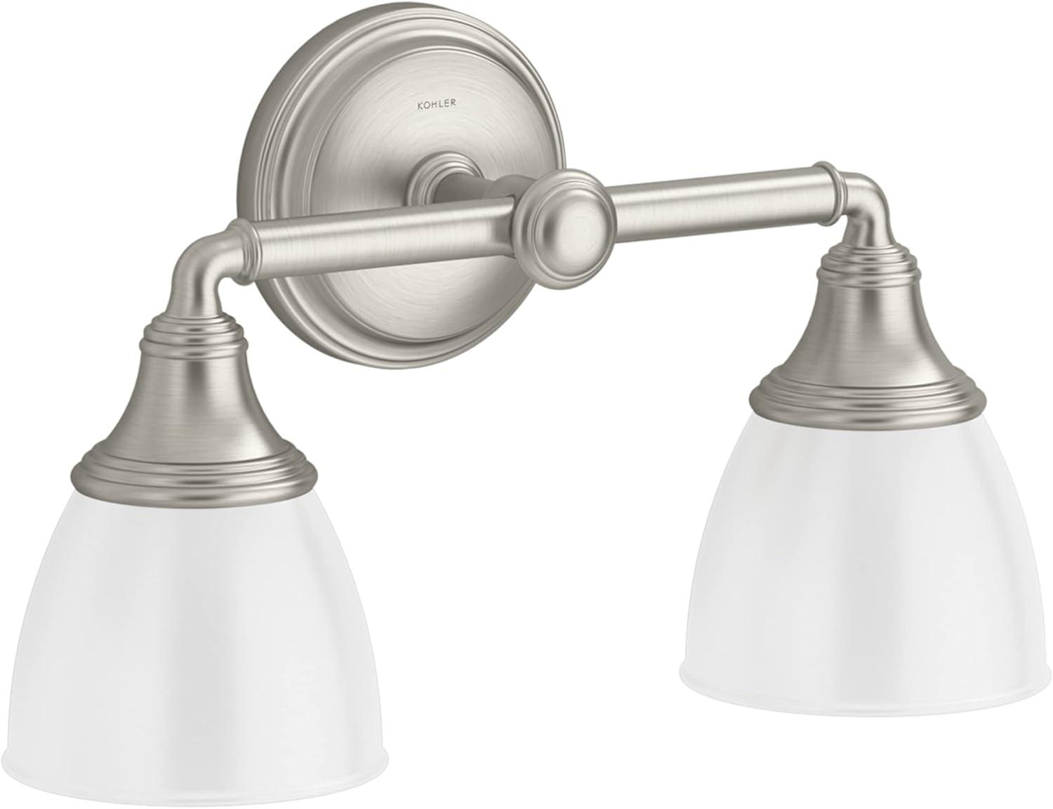 Devonshire 2 Light Indoor Bathroom Vanity Light Fixture, Position Facing Up or Down, UL Listed