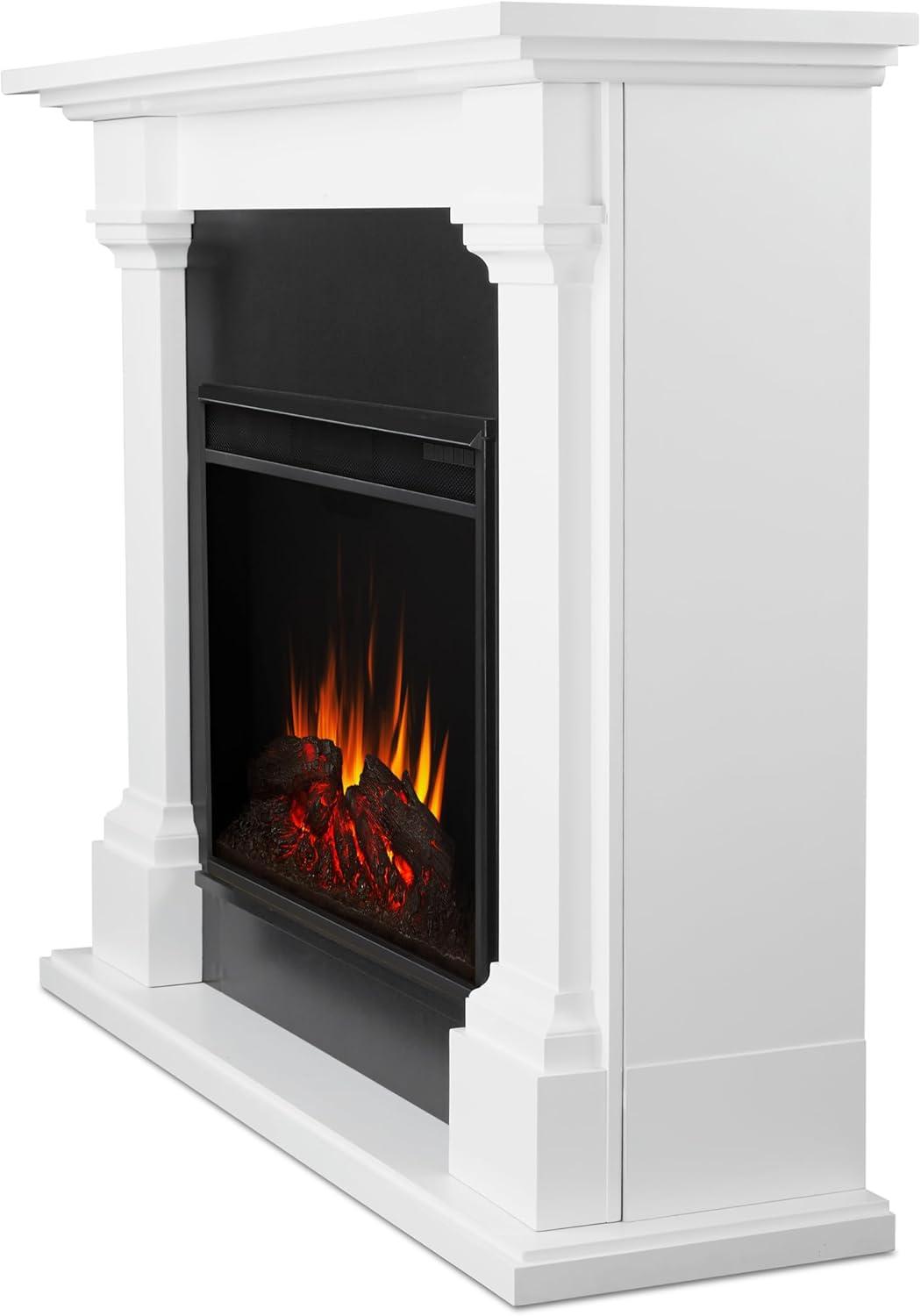 Callaway 63" Grand Electric Fireplace in White by Real Flame