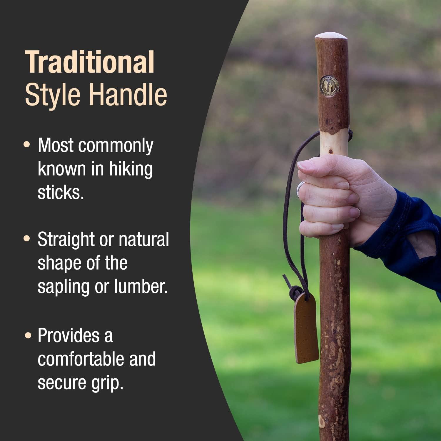 Brazos Twisted Sassafras Wood T-Handle Cane 37 Inch Height