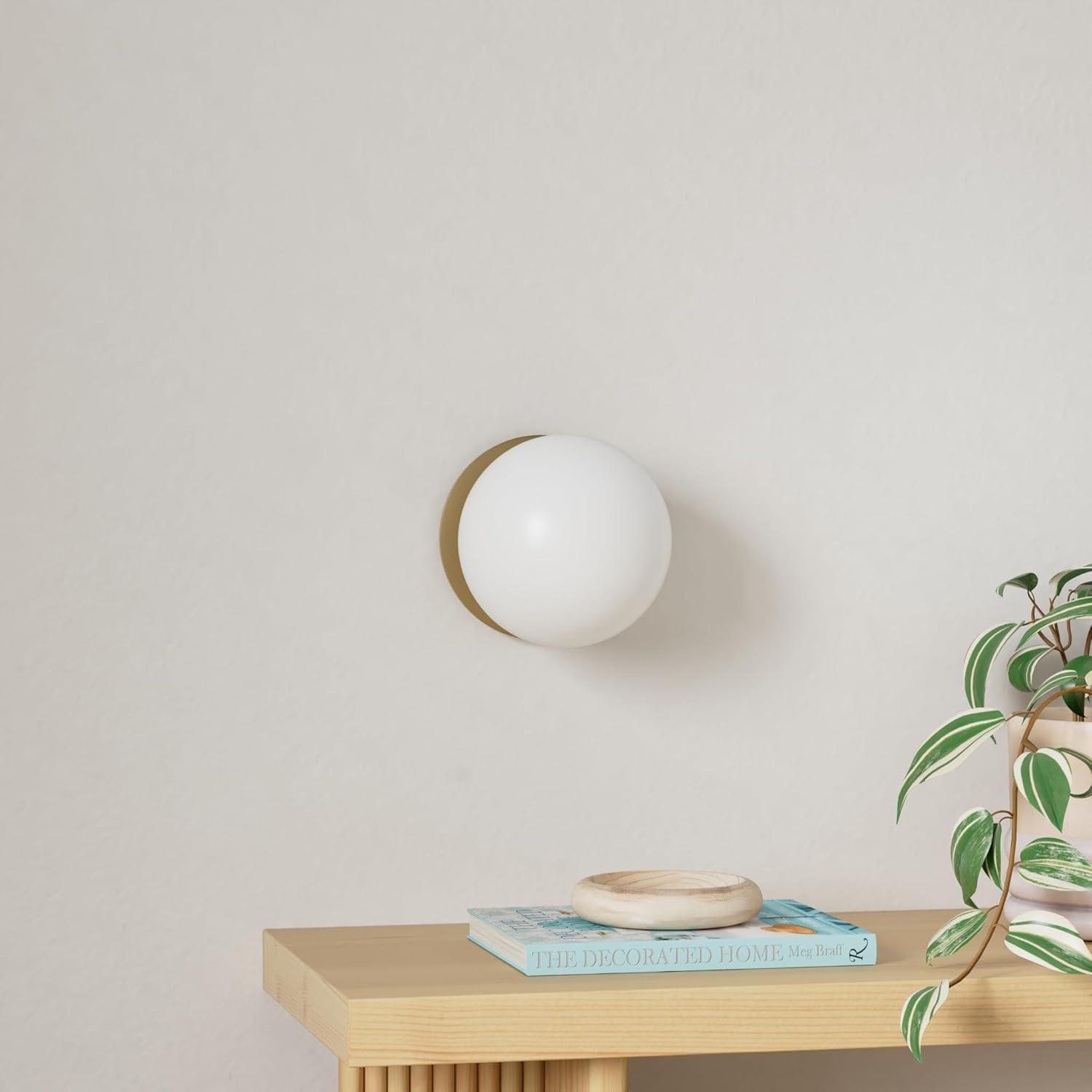 339-1-80-Quorum Lighting-1 Light Wall/Flush Mount in Transitional style - 6 inches wide by 7 inches high-Aged Brass Finish