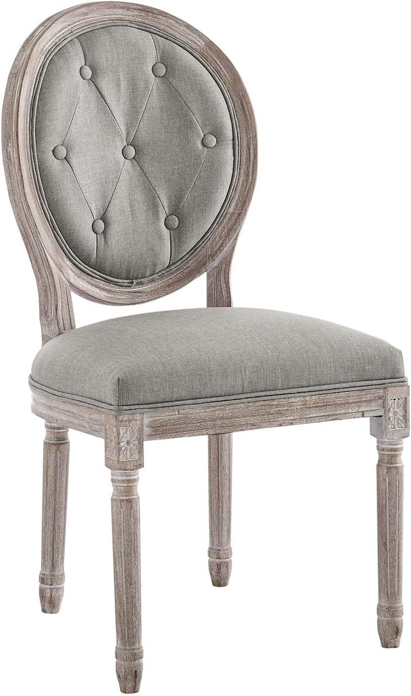 Modway Arise Vintage French Upholstered Fabric Dining Side Chair