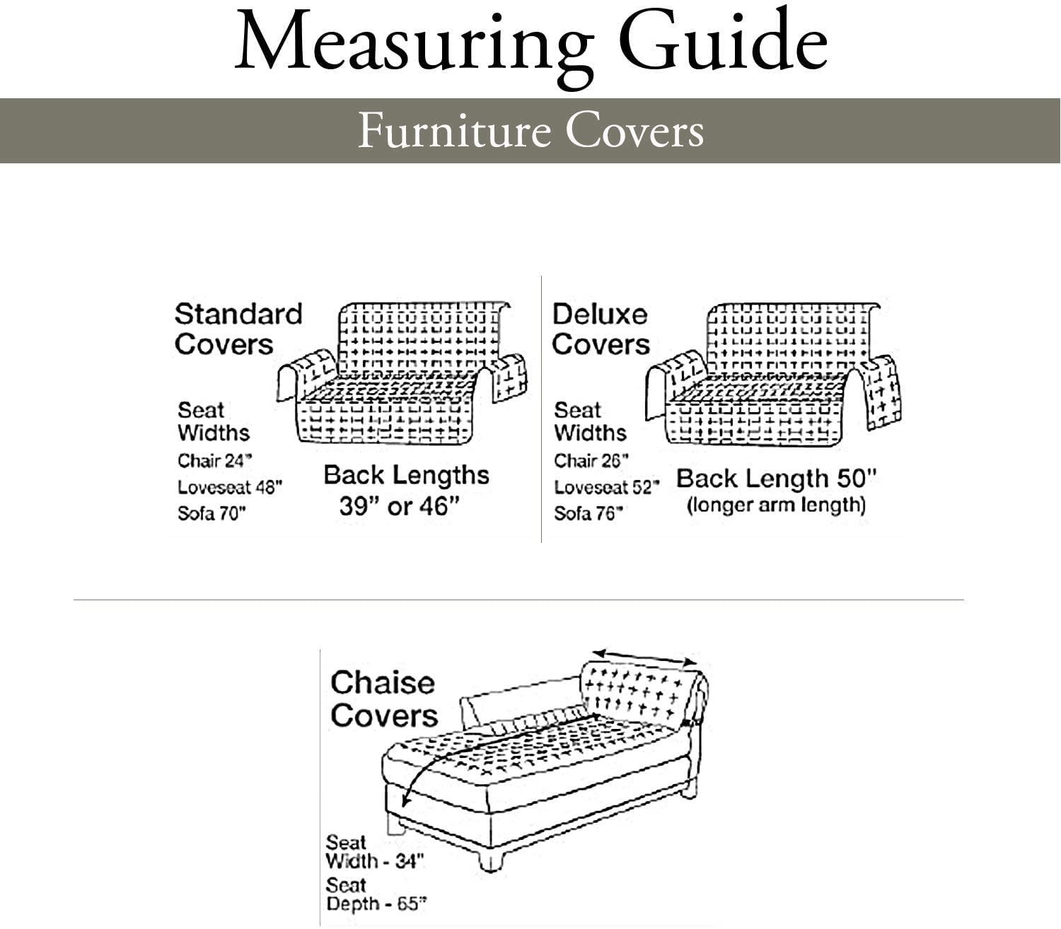 SureFit  Deluxe Pet Sofa Furniture Cover Ivory