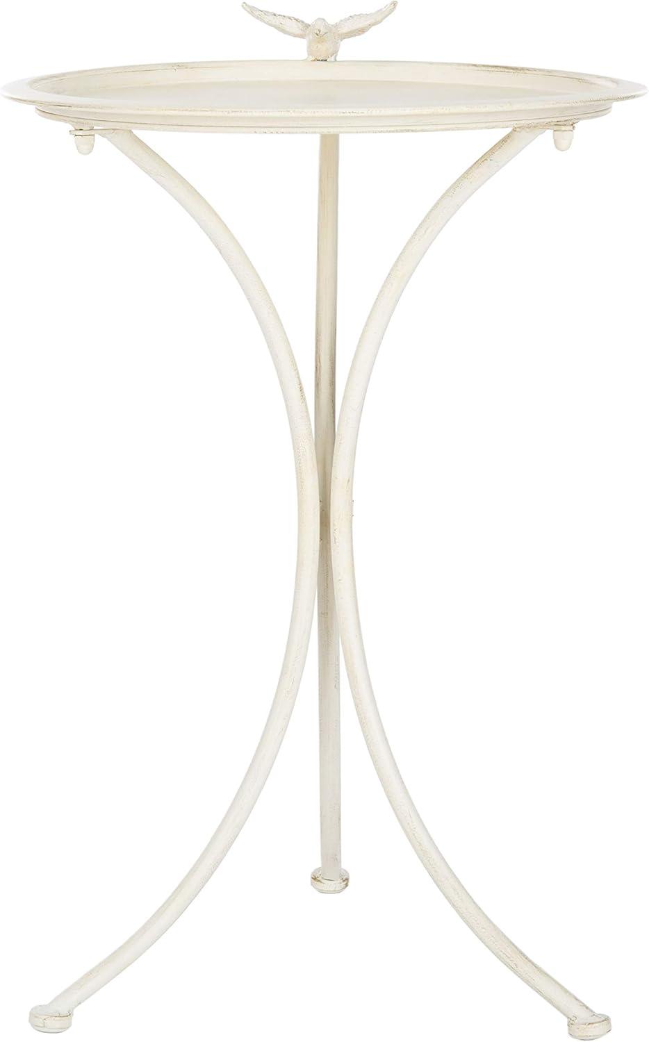 Kensi Outdoor Bird Bath - Pearl White - Safavieh