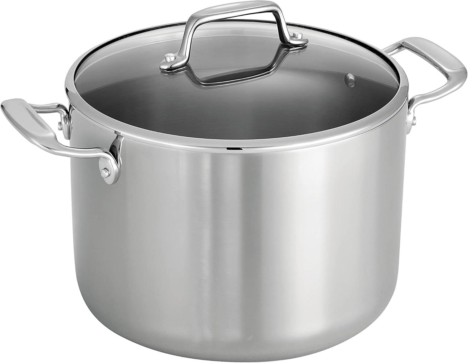 Tramontina Tri-Ply Clad 8 Qt Covered Stainless Steel StockPot