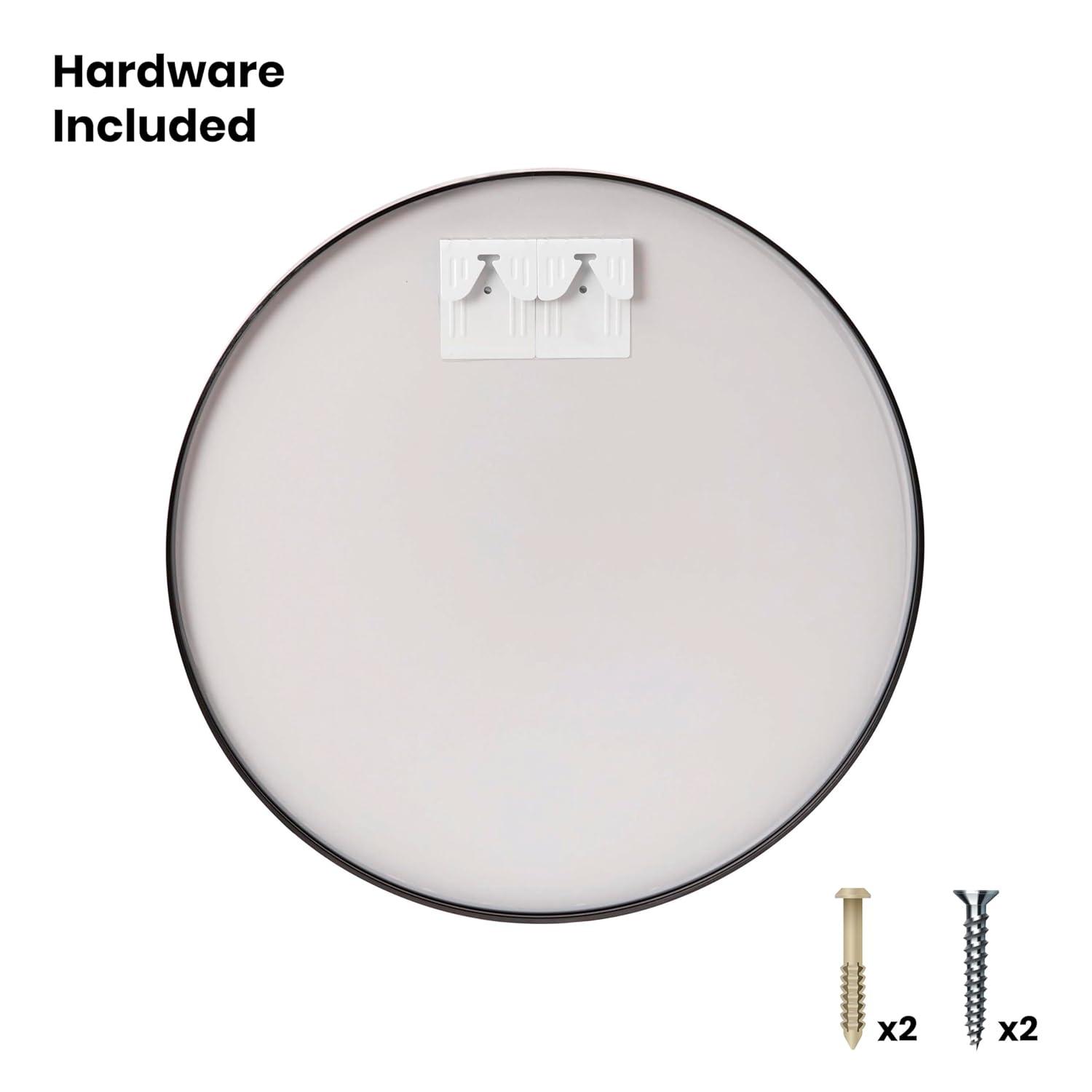 Flash Furniture Wall Mounted Mirror 36" Round Black (RHM003RD91MBBK)