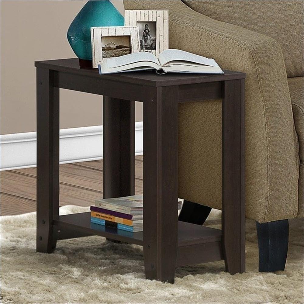 Monarch Specialties Accent Table, Side, End, Nightstand, Lamp, Living Room, Bedroom, Brown Laminate