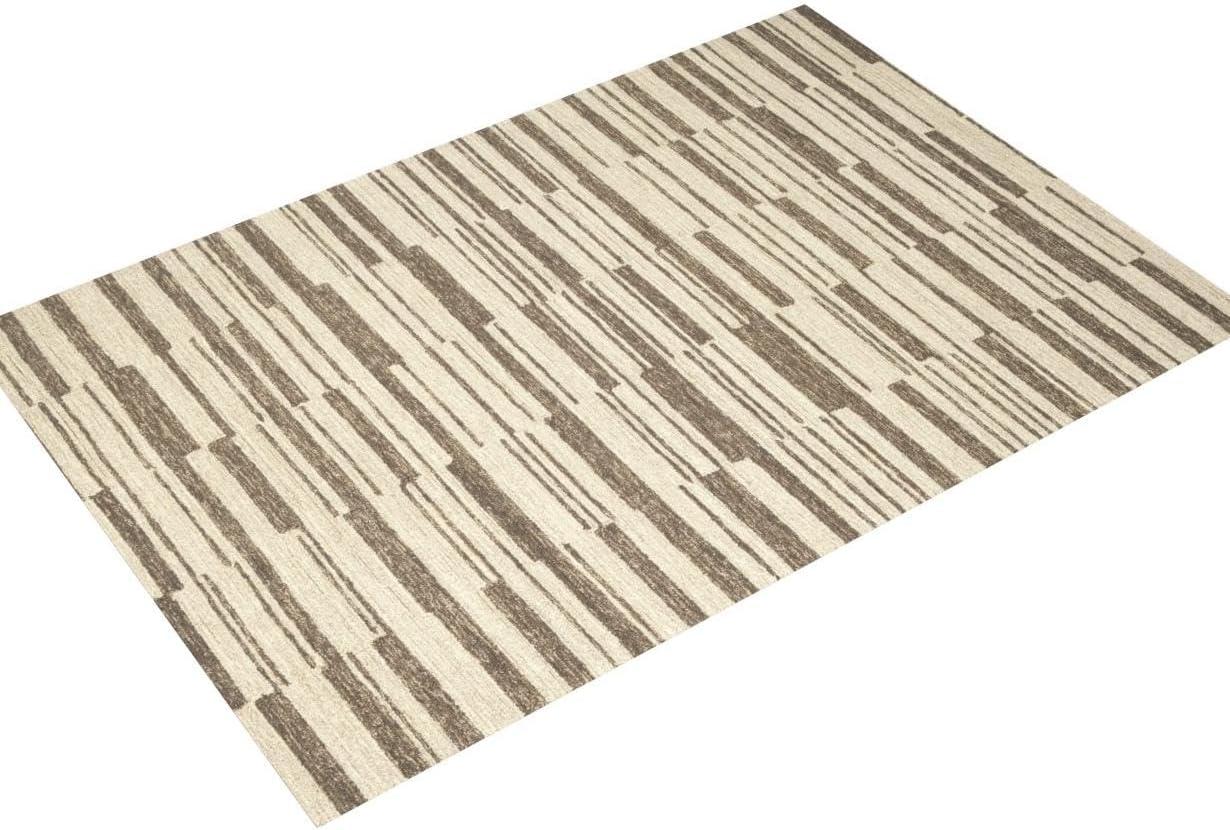 Chris Loves Julia x Loloi Polly Checkered Hand-tufted Beige/Tobacco Area Rug