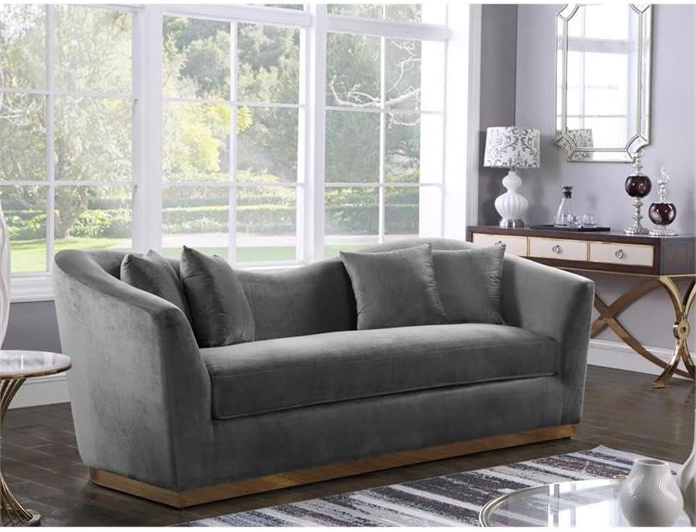 Ahslee 90'' Velvet Sofa