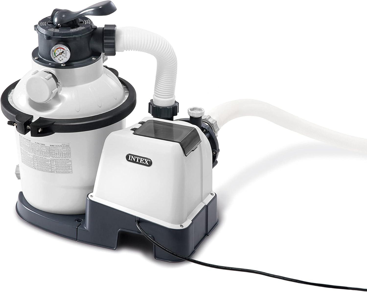 Intex Intex Krystal Clear 1500 GPH Sand Filter Pump for Above Ground Swimming Pools