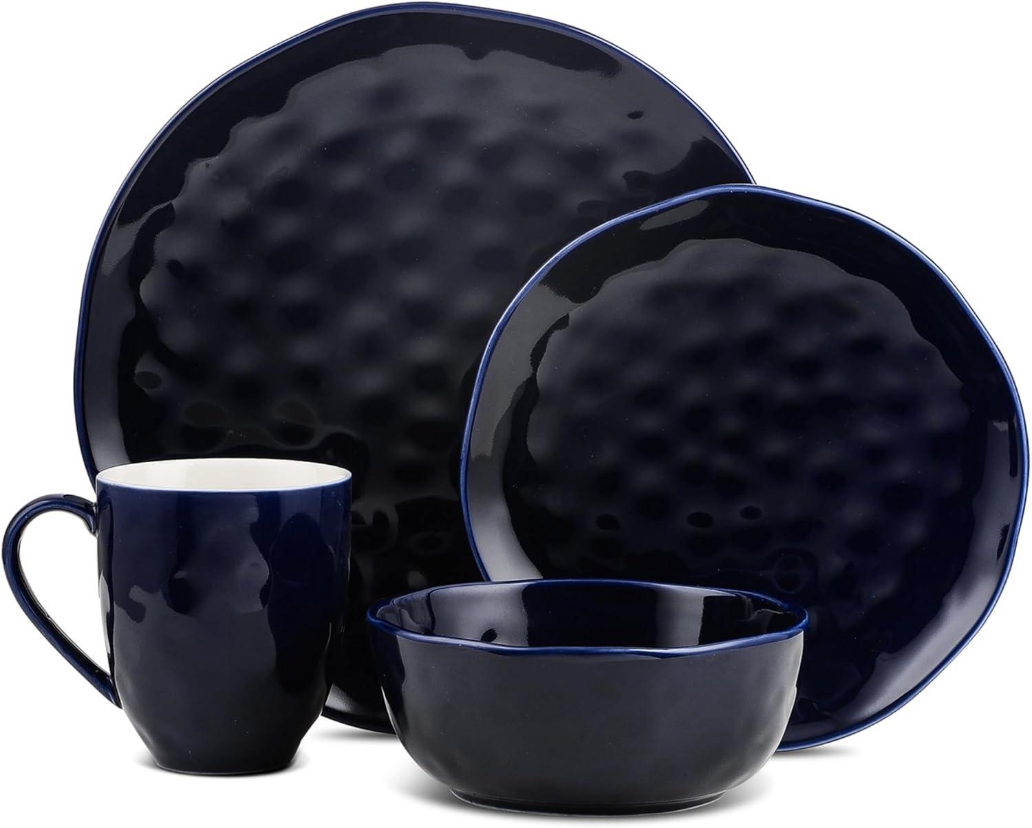 Sailor Stone Lain Ivy 24-Piece Dinnerware Set Porcelain