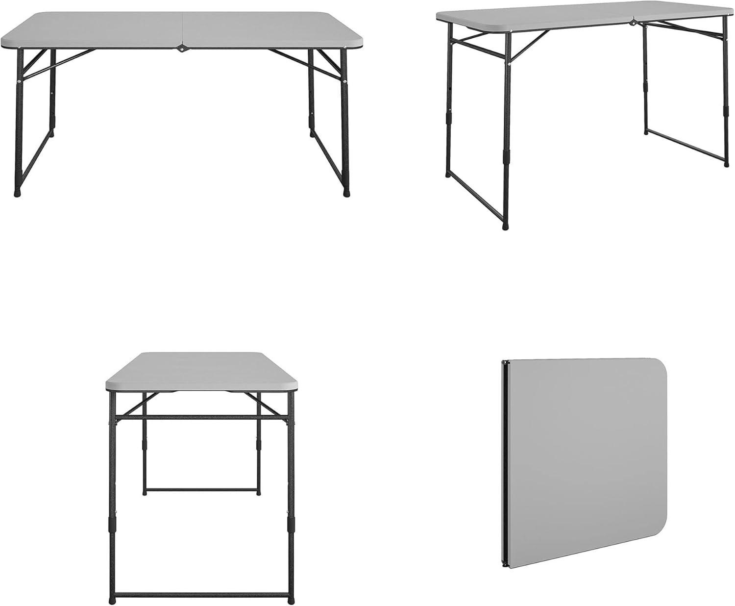 COSCO 4 ft. Fold-in-Half Portable Indoor/Outdoor Utility Table