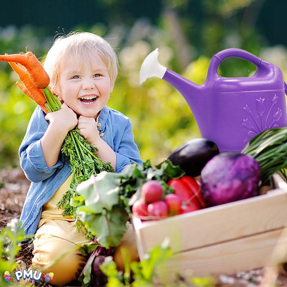 PMU PMU 2 Gallon Watering Can - Plastic Water Can with Detachable Sprinkler Head Pkg/1