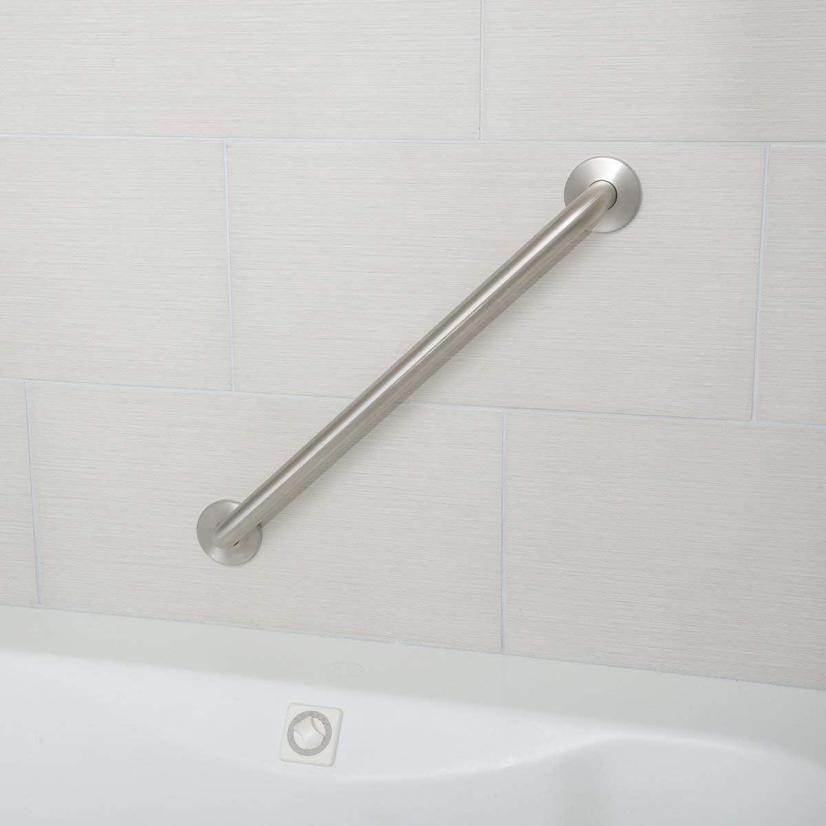 Bathroom Safety Grab Bar - Brushed Nickel/ADA Shower Tub Toilet Home/304 Stainless Steel/Smooth/ 36"