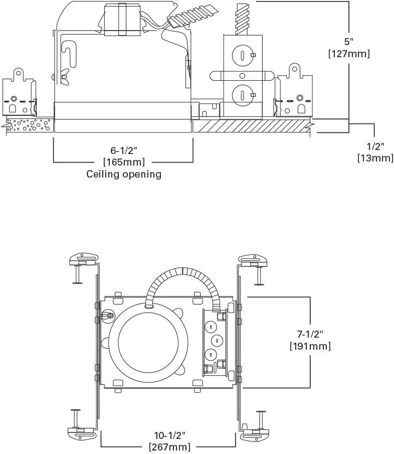 Halo H27ICAT Recessed Housing, 120 V, 75 W, PAR30 Incandescent, Air Tight IC Insulation