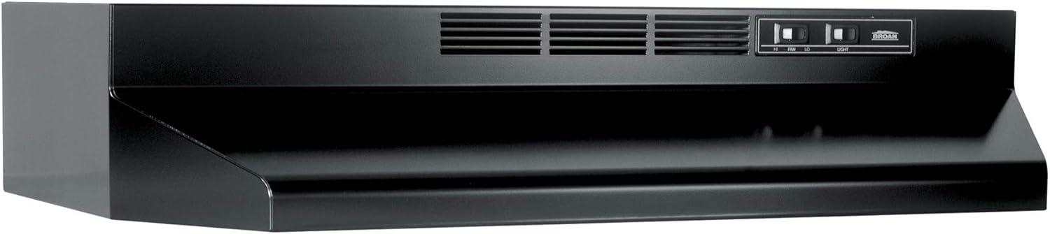 Broan NuTone 30" Stainless Steel Ductless (Non-Vented) Under Cabinet Range Hood with Charcoal Filter
