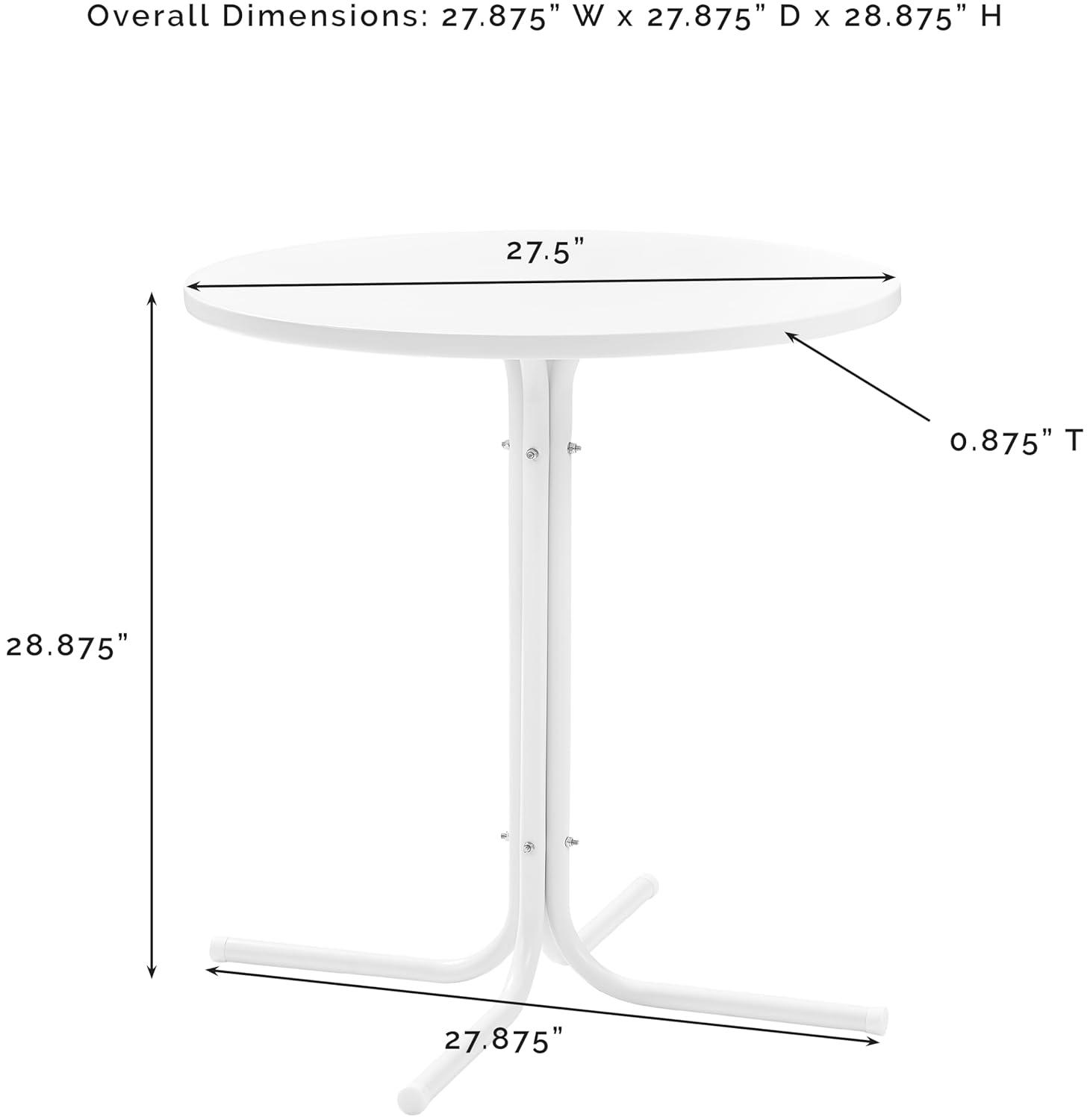 Crosley Tulip 3 Piece Retro Outdoor Bistro Set in Lavender