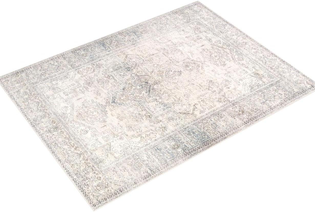 Becki Owens x Livabliss Margot Oriental Light Gray/Beige Area Rug