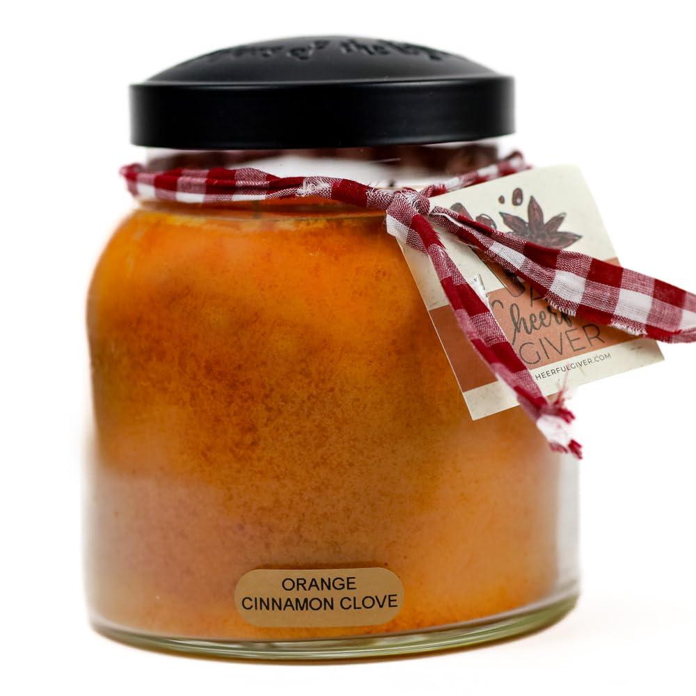 34oz Papa Jar Candle-Orange Cinnamon Clove