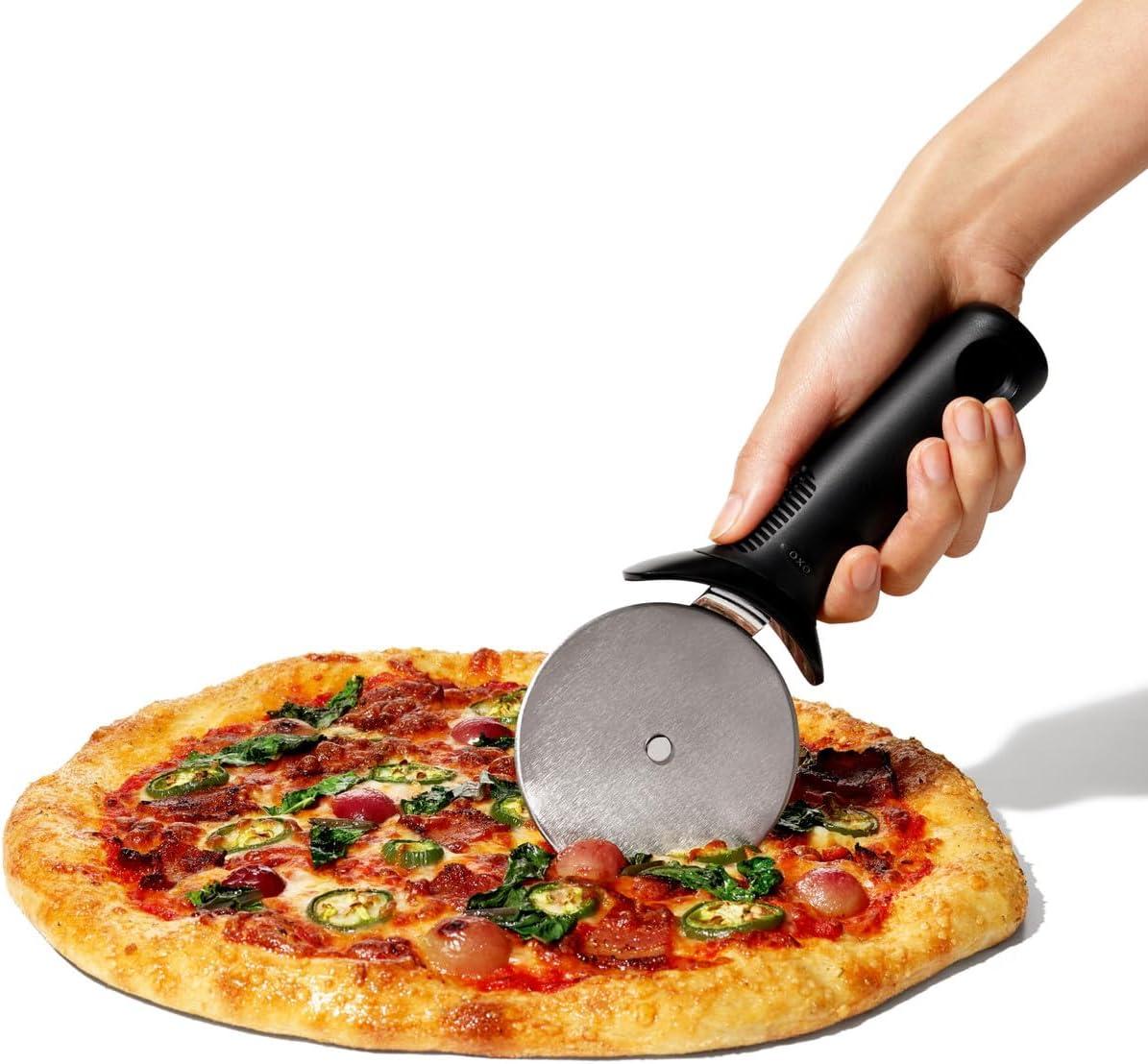 OXO Black and Silver Stainless Steel Pizza Wheel