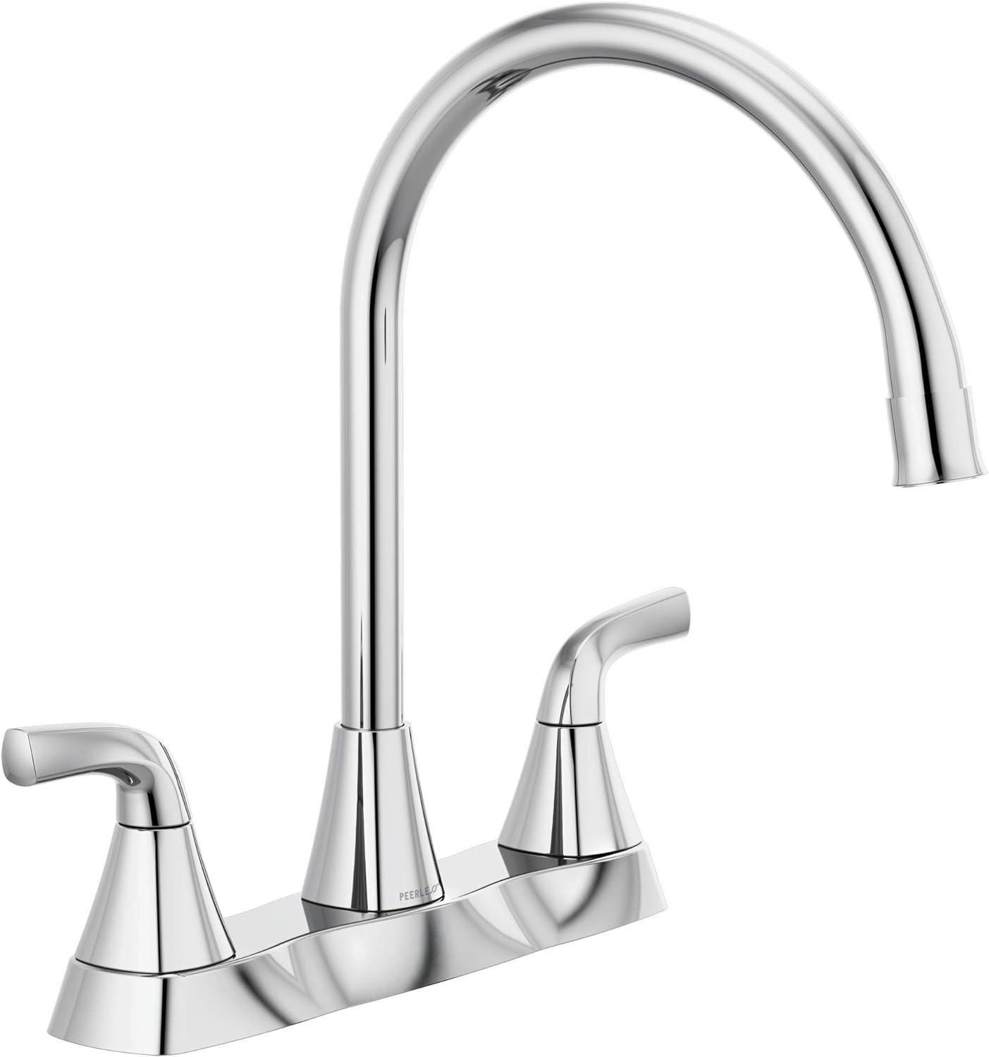 Parkwood Chrome Double Handle High-Arc Kitchen Faucet