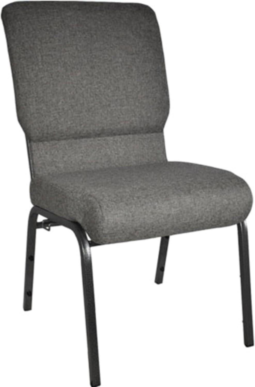 WIixle Advantage Charcoal Gray Church Chair 18.5 in. Wide