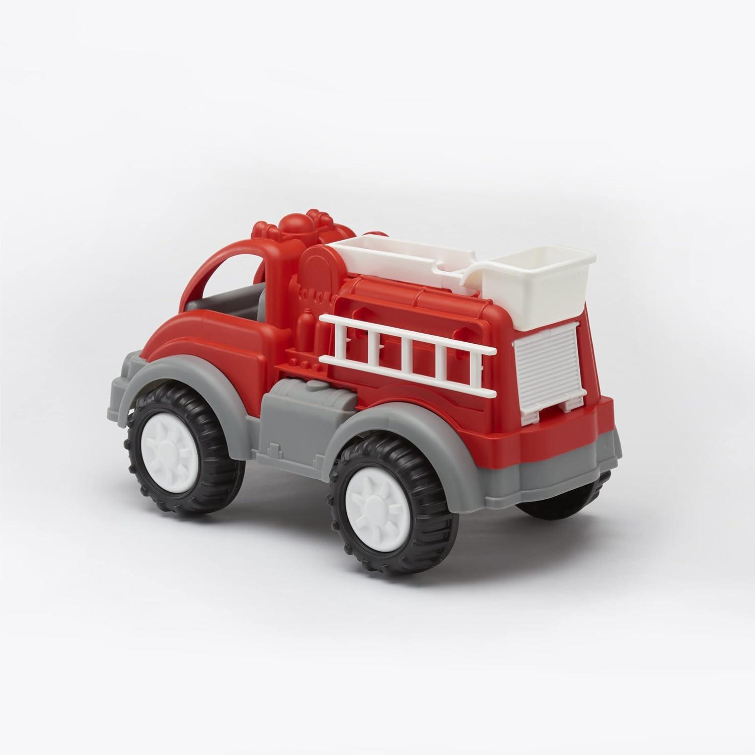 Gigantic Red Plastic Fire Truck with Extendable Bucket and Ladder