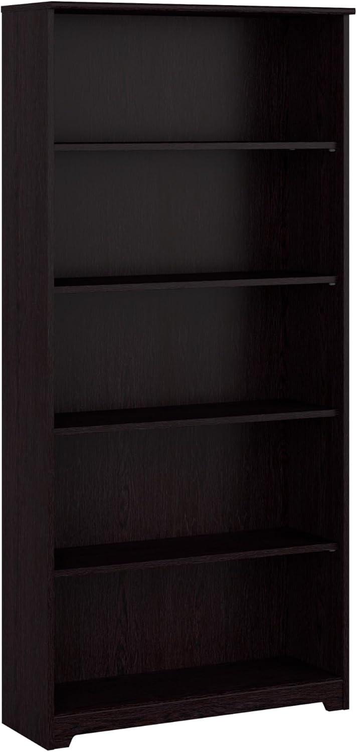 Bush Furniture Cabot Tall 5 Shelf Bookcase, Espresso Oak