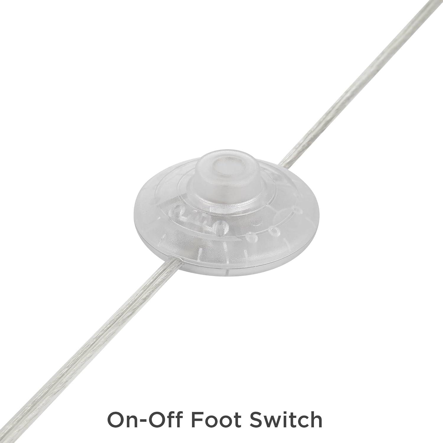 360 Lighting Serra Modern Art Deco 64" Tall Standing Floor Lamp Curved Chairside Arc Offset Arm Foot Switch Black Metal Living Room Bedroom House