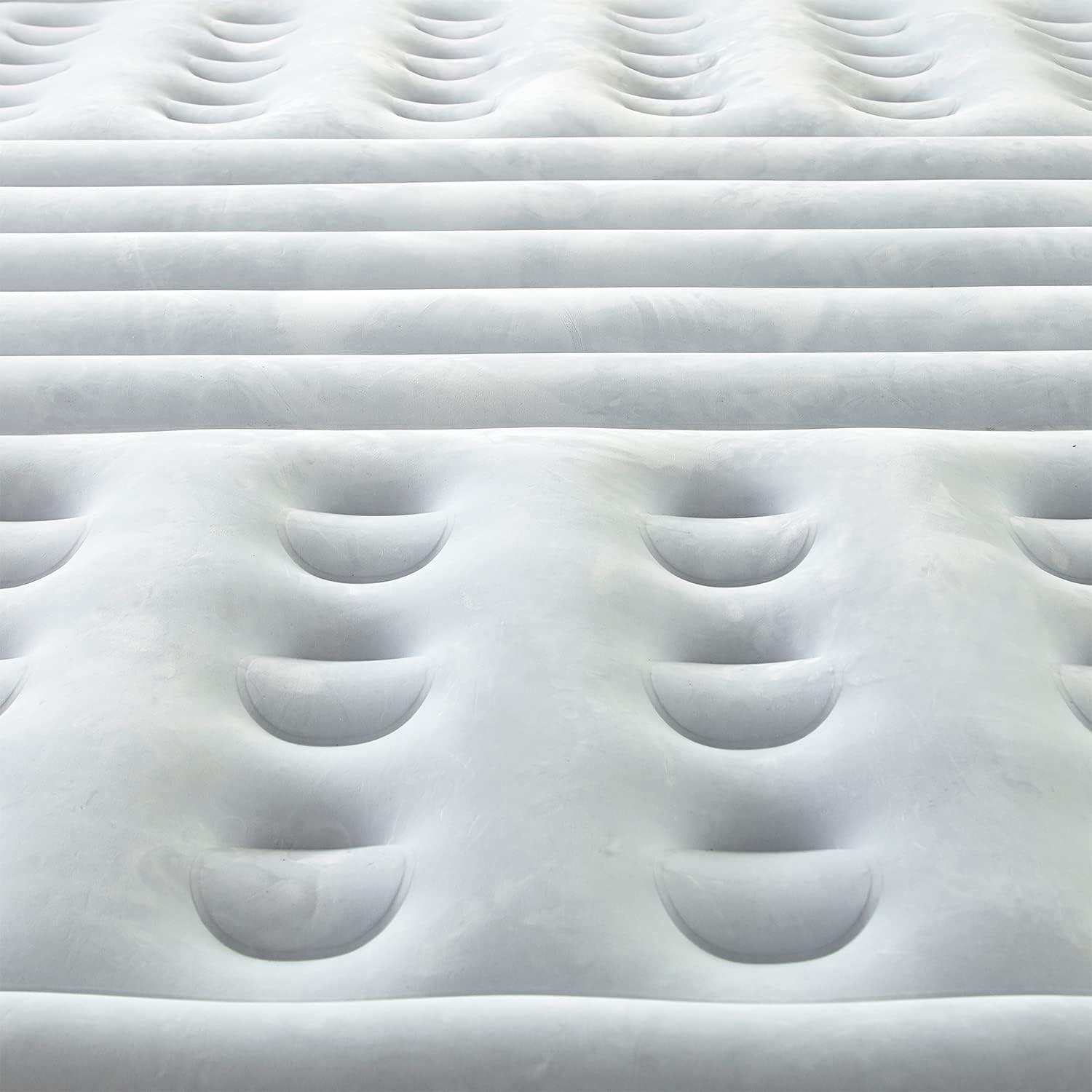 Thomasville Lumbar Lift 12" Queen Tri-Zone Support Raised Air Bed Mattress, Powerful Express Pump