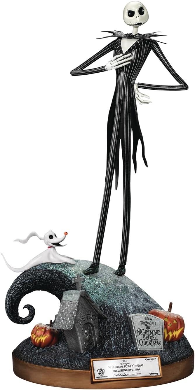 The Nightmare Before Christmas Master Craft Jack Skellington & Zero