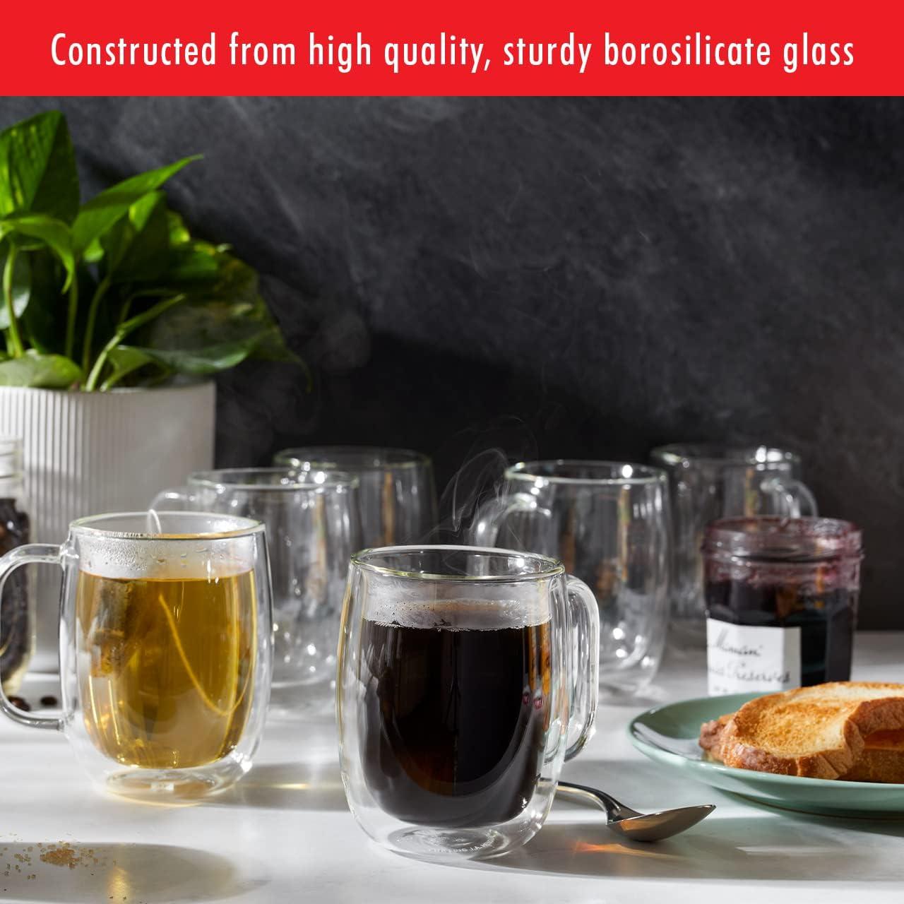 ZWILLING Sorrento Plus 2-pc Double-Wall Glass Coffee Mug Set