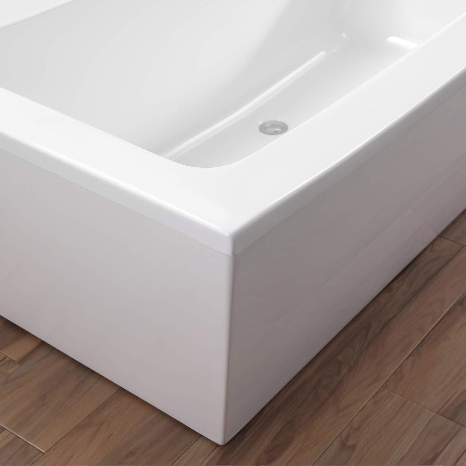 Ruby 65'' x 29.13'' Freestanding Soaking Acrylic Bathtub