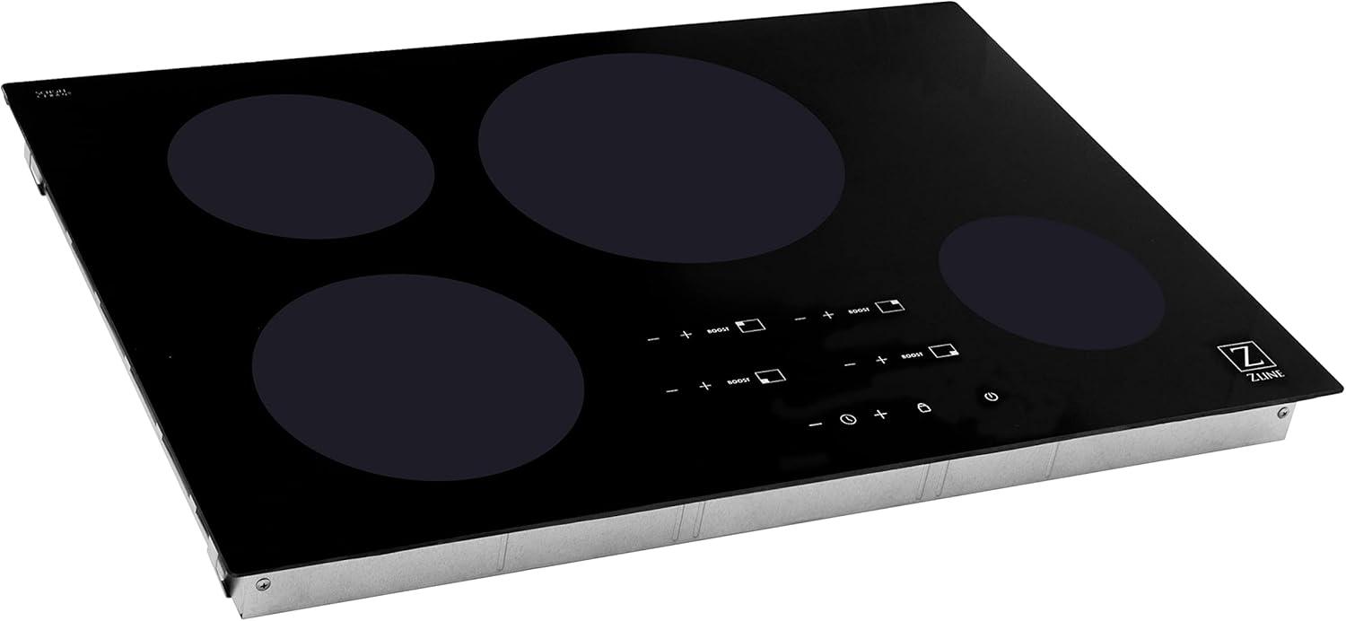 ZLINE 30" Black Ceramic Induction Cooktop with 4 Burners