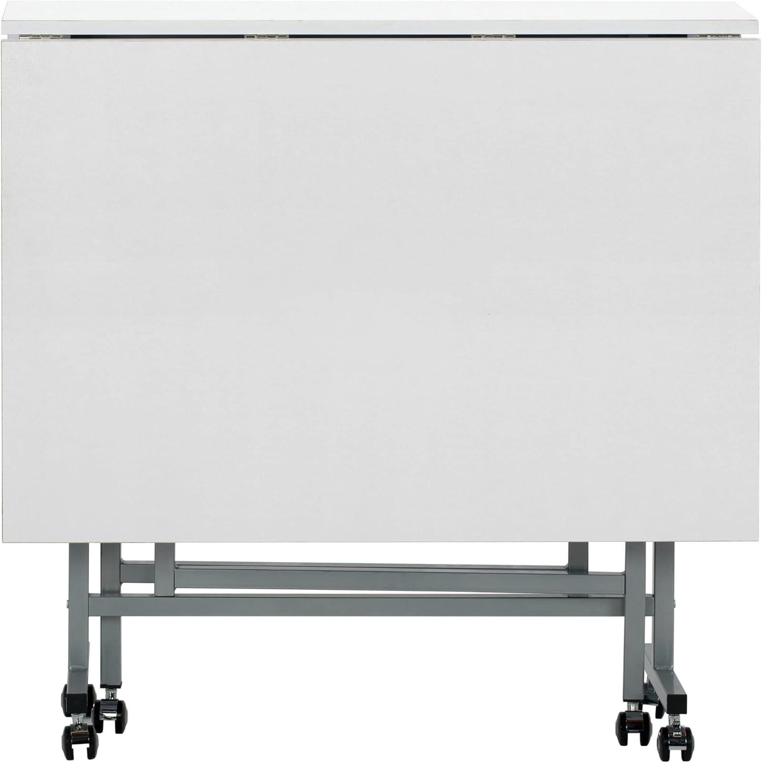Sew Ready 58.75'' x 36.5'' Foldable Craft Table with Wheels