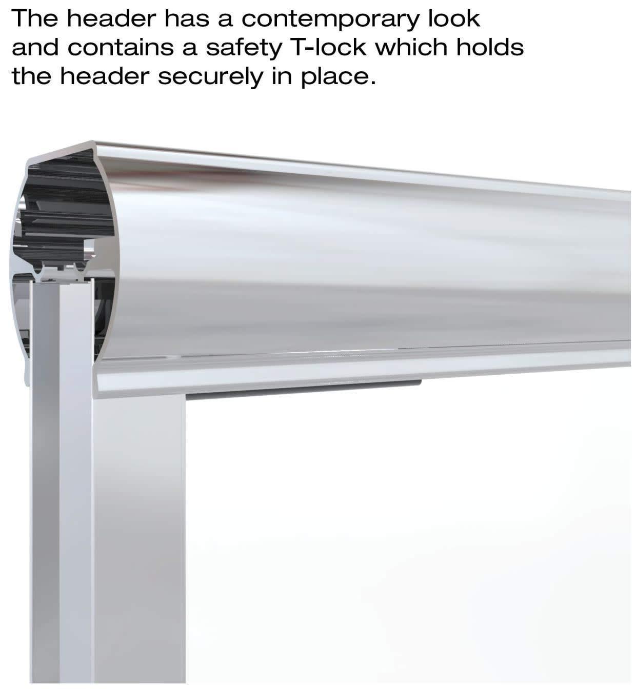 Basco Infinity 29.25" W x 57" H Bypass Semi- Frameless Tub Door INFH05A5857CLSV
