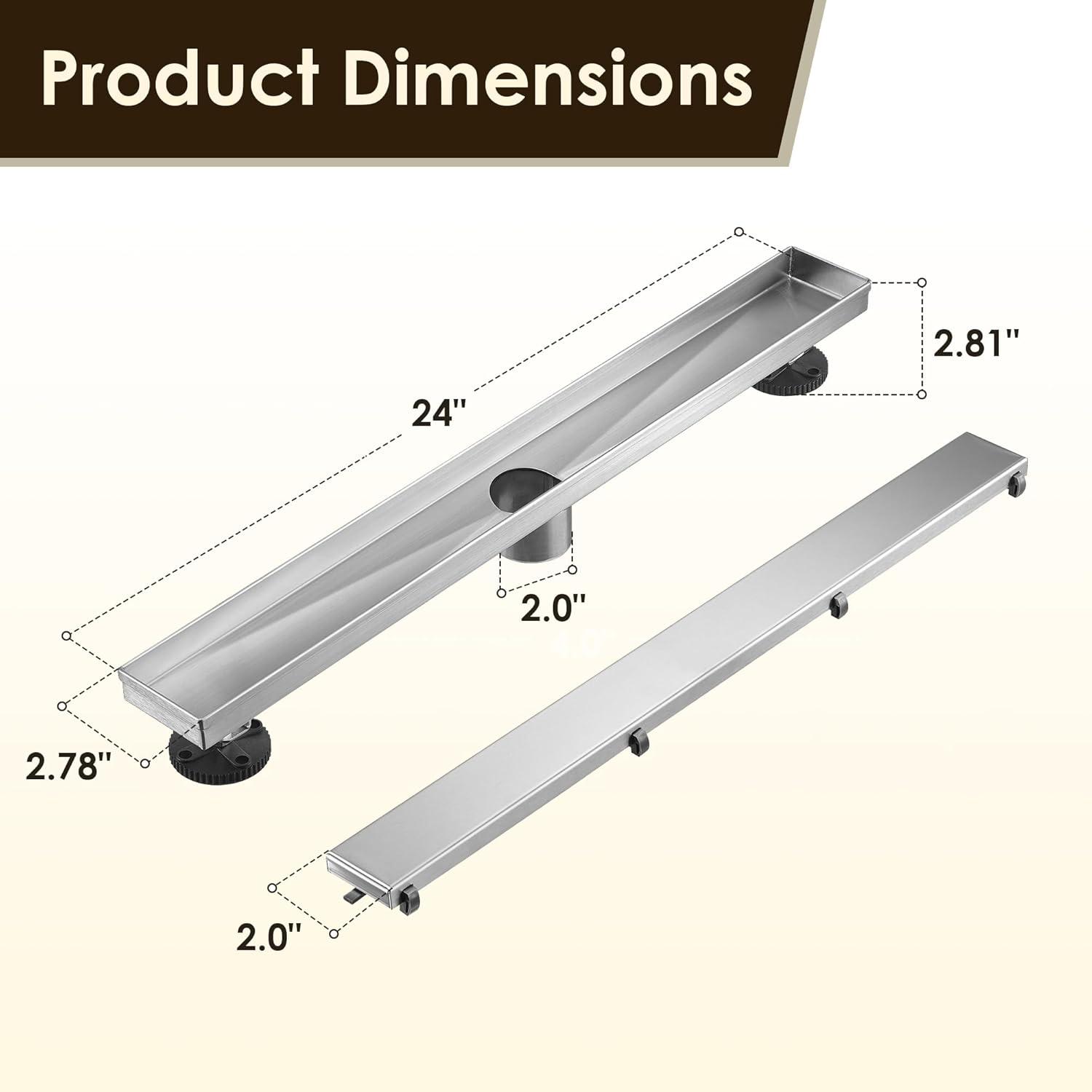 VIBRANTBATH FD06-N-24 1 24'' W Linear Grid