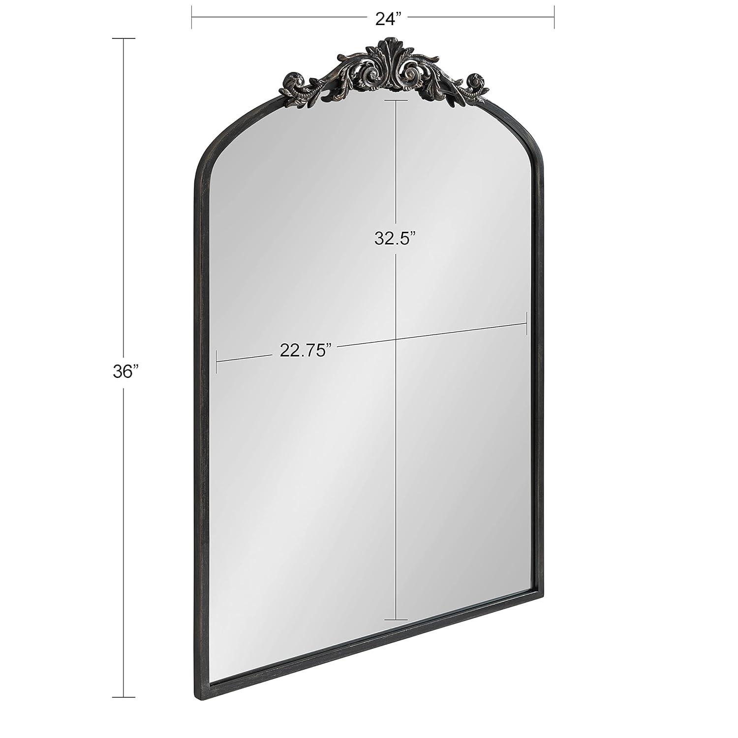 Fleur De Lis Living Stonington Metal Arch Mirror