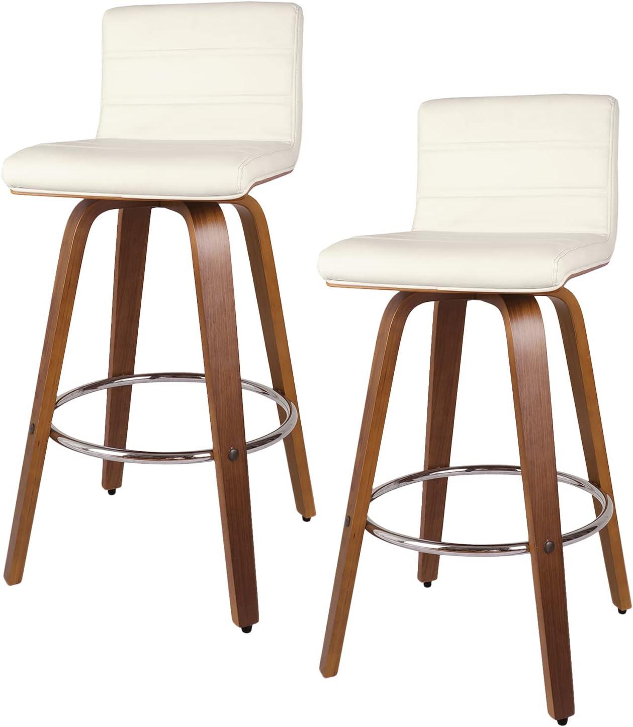 Corrigan Studio® Upholstered Swivel Stool (Set of 2)