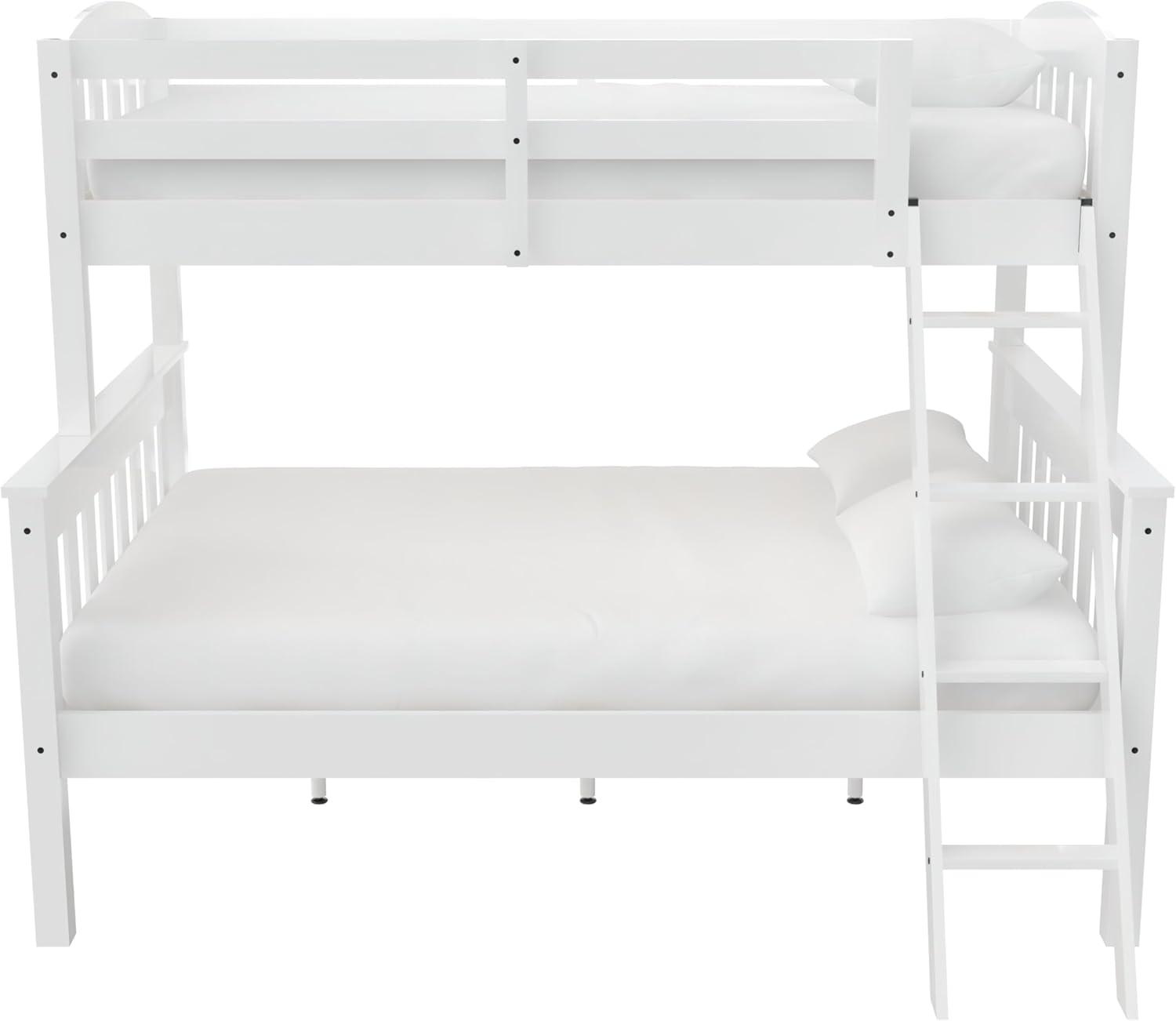 Espresso Twin Over Full Wood Bunk Bed with Drawers and Slats