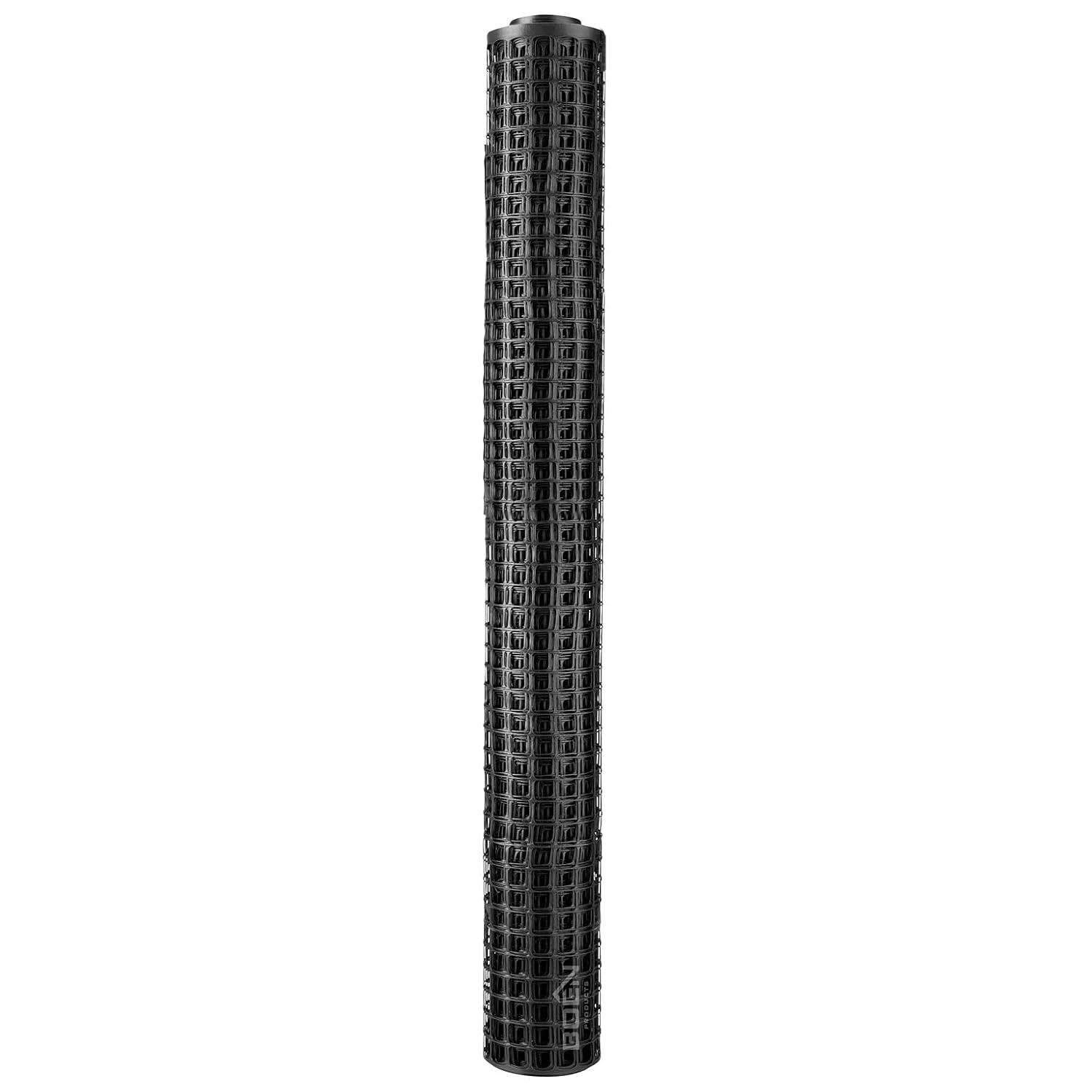 BOEN Garden Fence Temporary Barrier Outdoor Fence for Dog, Rabbit or Deer, Garden Netting Plastic Mesh Plant Protection (40" x 25', Black)