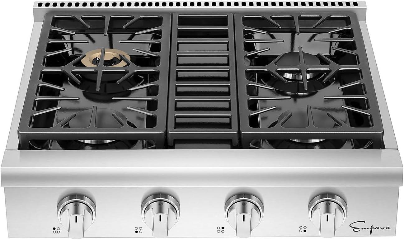 Empava 30" Stainless Steel 4 Burner Cooktop