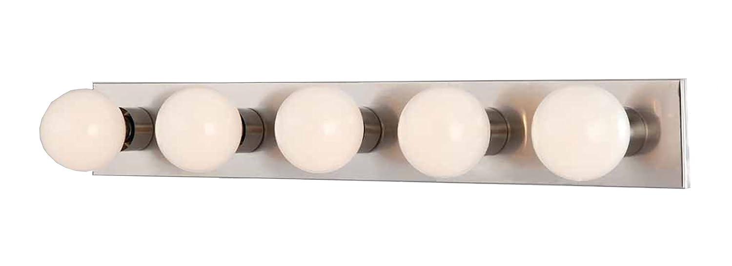 Volume Lighting V1025 5 Light 30" Width Bathroom Vanity Strip - Nickel