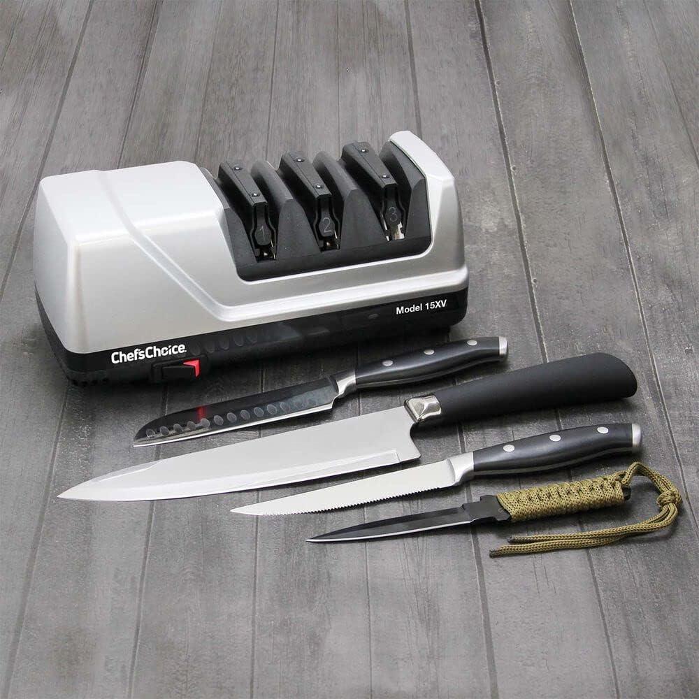 Chef'sChoice Chef'sChoice Model 15XV Professional Electric Knife Sharpener, 3-Stage 15-Degree Trizor