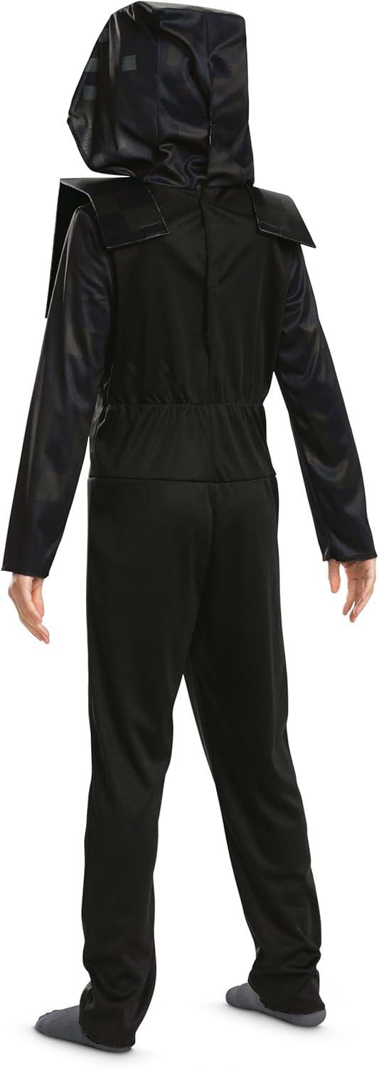 Minecraft Wither Skeleton Hooded Jumpsuit Classic Child Costume, Small (4-6)