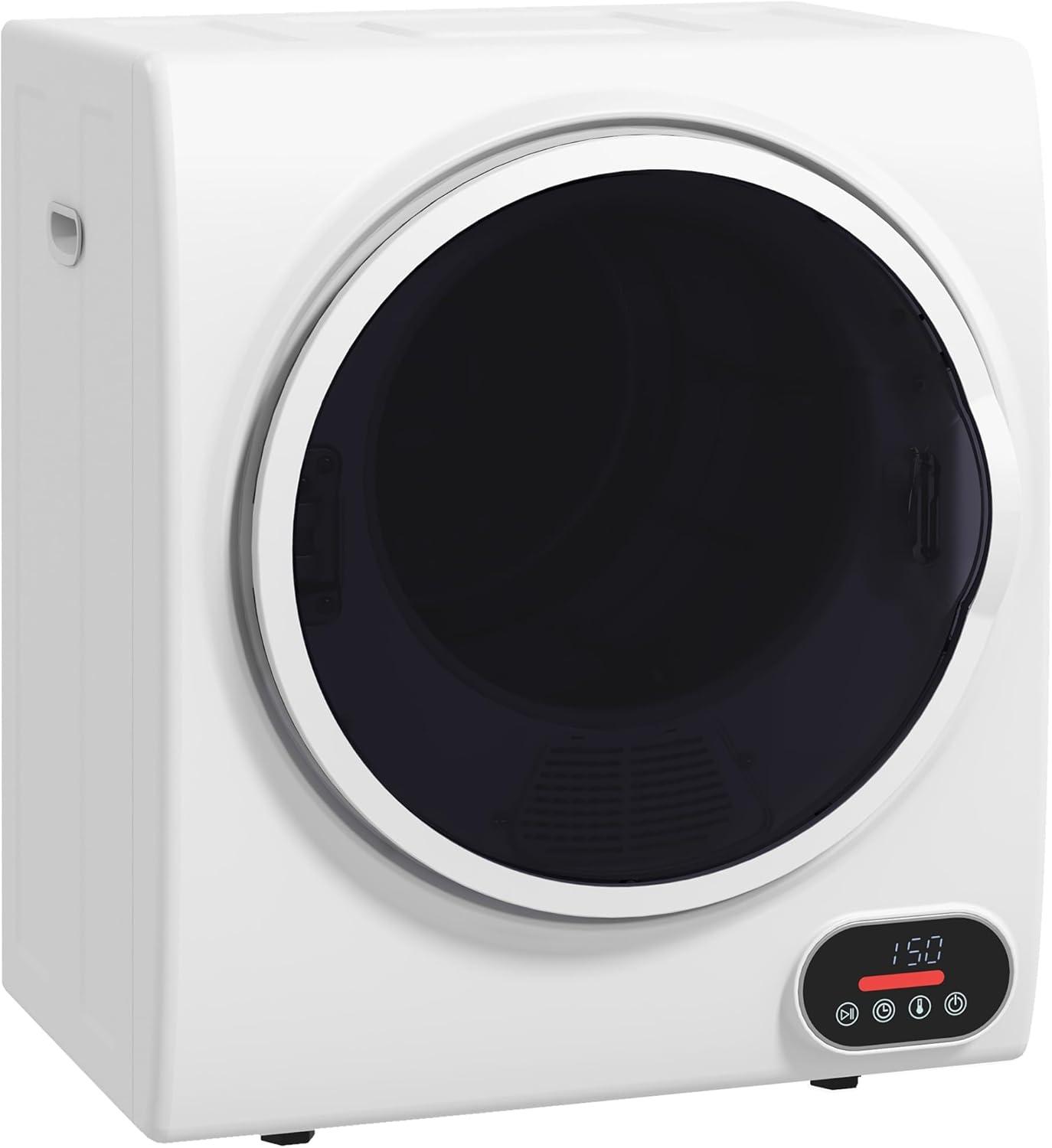 HomCom 1.5 Cubic Feet Vented Electric Stackable Dryer