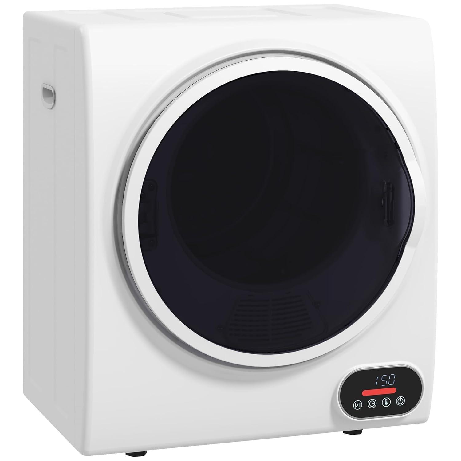 HomCom 1.5 Cubic Feet Vented Electric Stackable Dryer