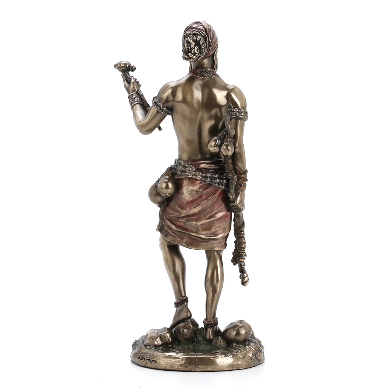 Veronese Design 8.5" Eshu The Divine Trickster God of The Yoruba Cold Cast Resin Antique Bronze Finish Statue